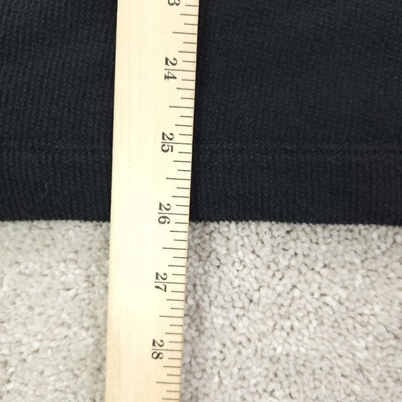 J Crew Sweater Tunic Womens Medium Black Shawl Neck Long Sleeve Stretch - Picture 6 of 8